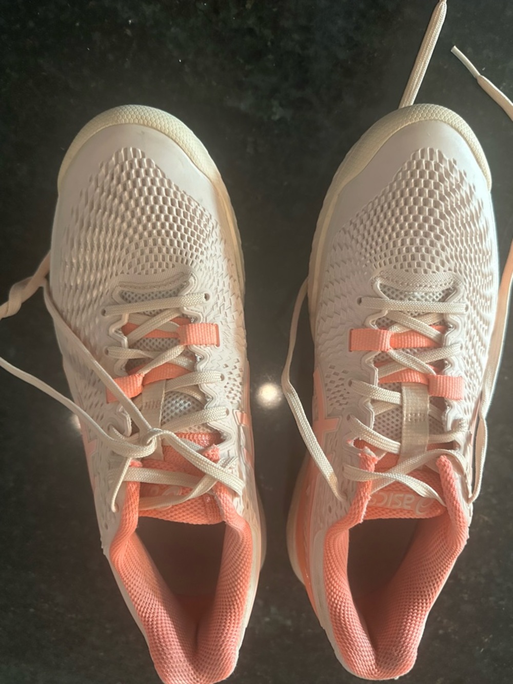 ASICS Gel Resolution Tennis Shoes- Coral